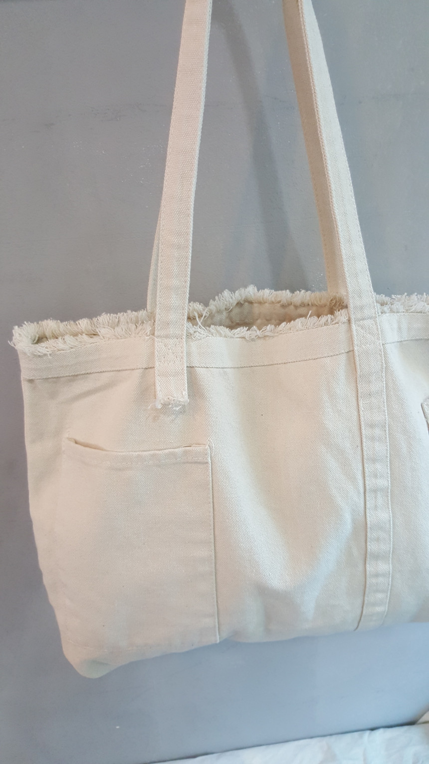 TOTE ECO SHOPPING TRAVEL Pocket Fringe Eco Bag