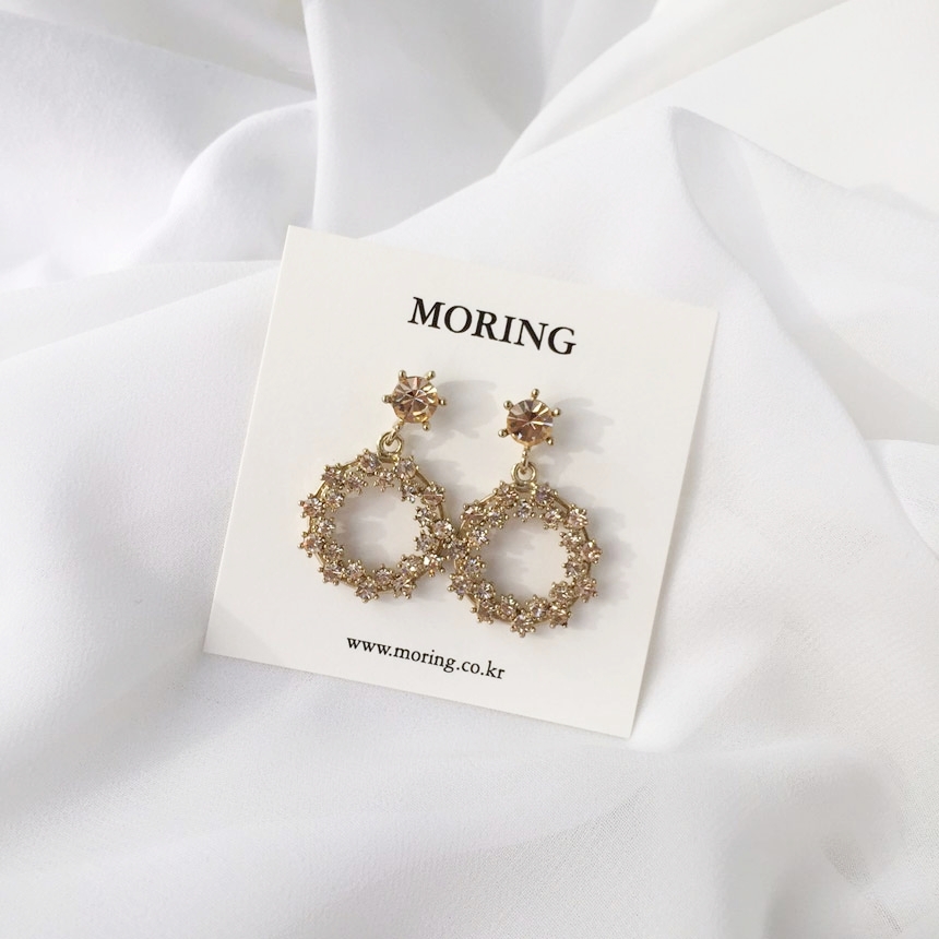 5 kinds of snowflake cubic pearl drop earrings ear