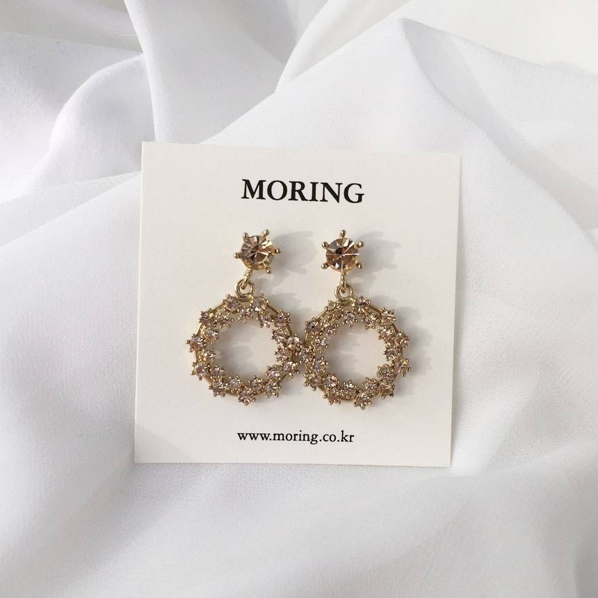 5 kinds of snowflake cubic pearl drop earrings ear