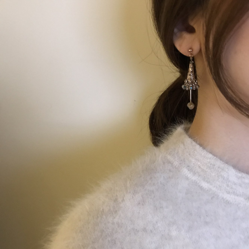 Handmade Crystal Drop Earrings