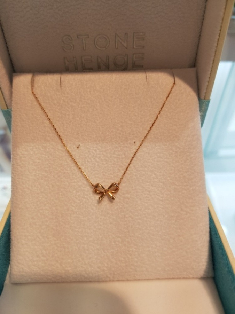 Stonehenge Gold Ribbon Necklace p1066