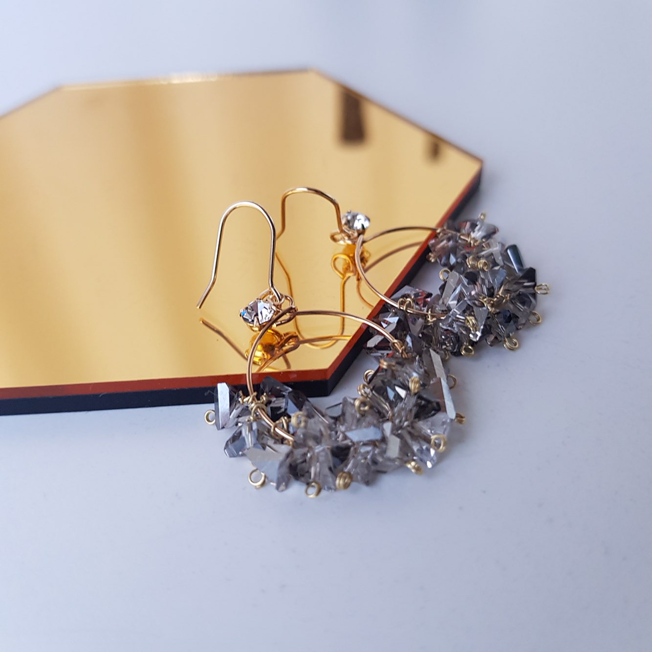 Breeze Swarovski Drop Earrings Woman Look Luxuriou