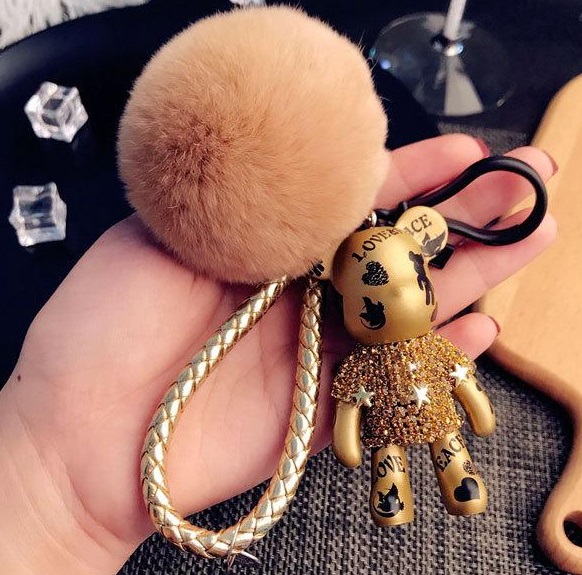 Cubic bear rabbit hair