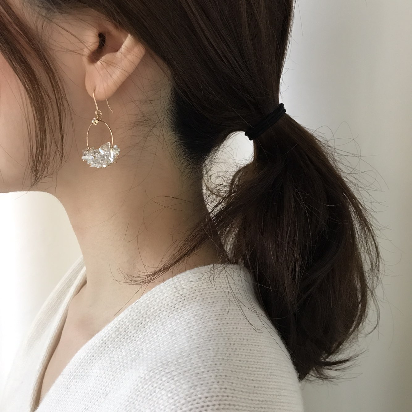 Breeze Swarovski Drop Earrings Woman Look Luxuriou