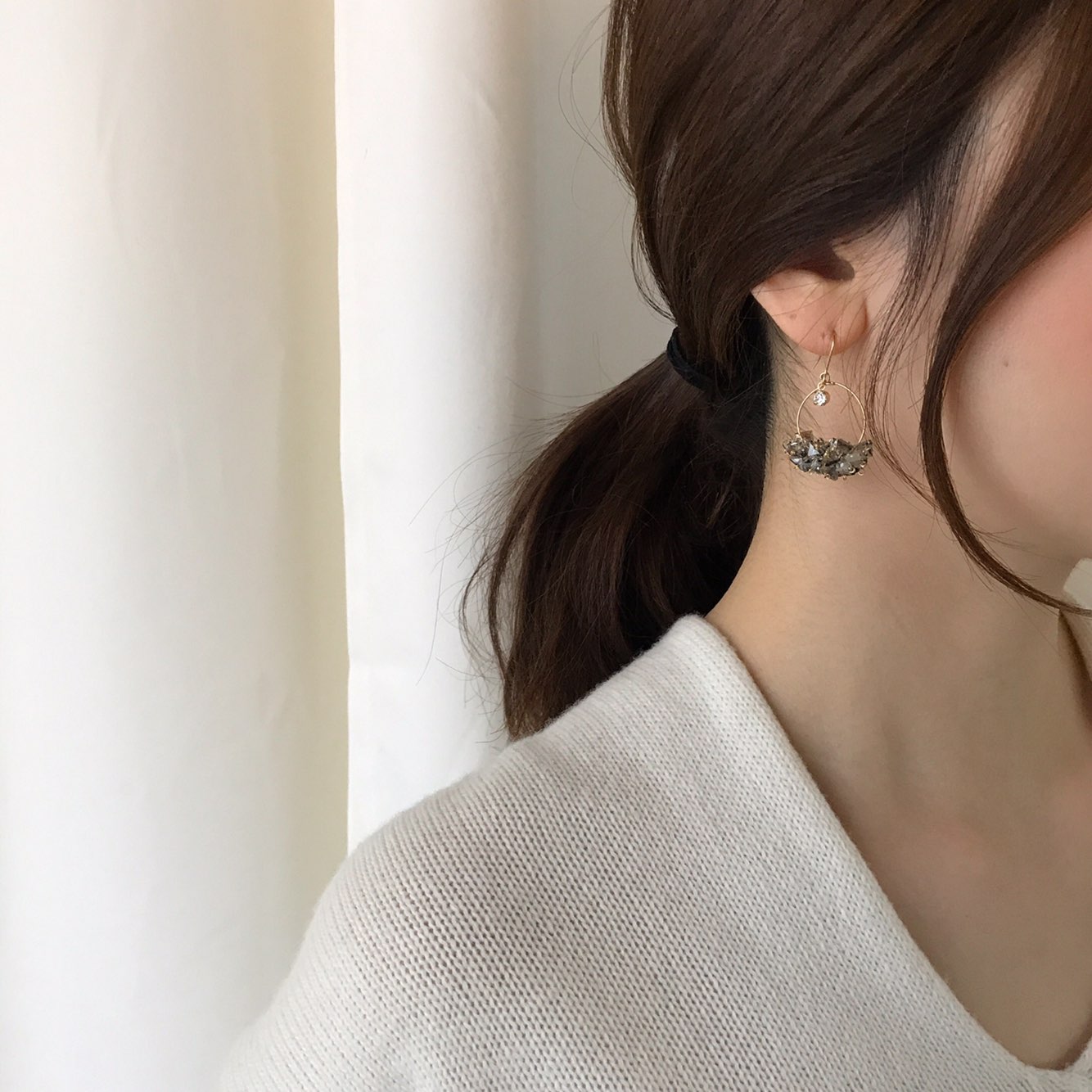 Breeze Swarovski Drop Earrings Woman Look Luxuriou