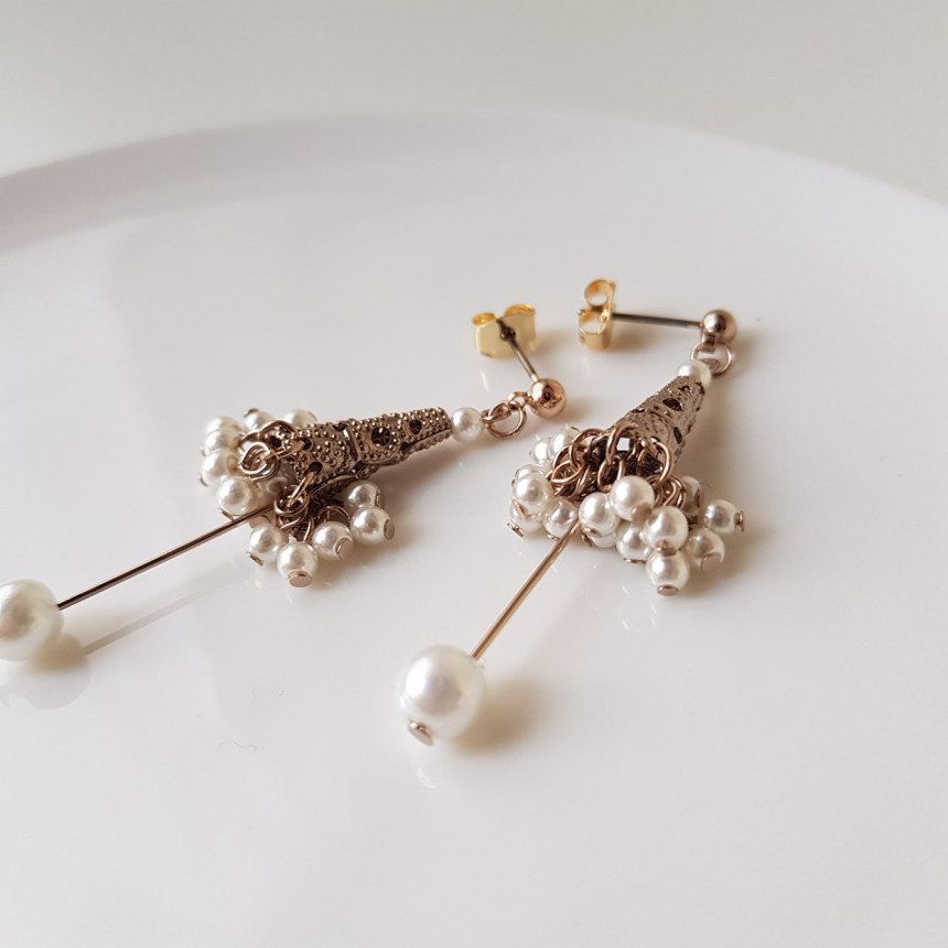 Handmade Crystal Drop Earrings