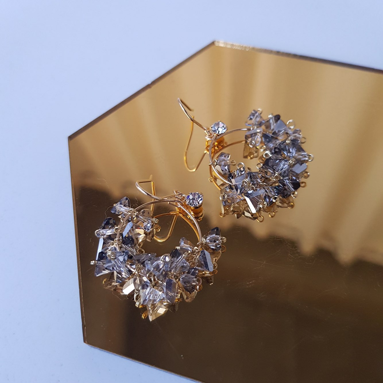 Breeze Swarovski Drop Earrings Woman Look Luxuriou