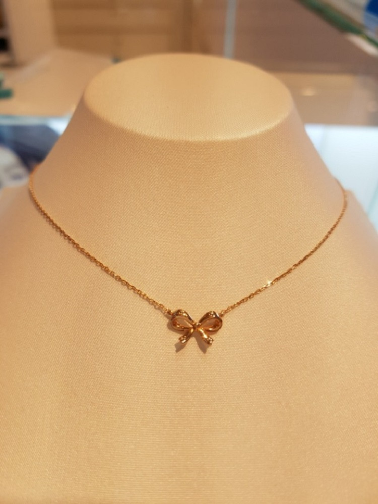 Stonehenge Gold Ribbon Necklace p1066