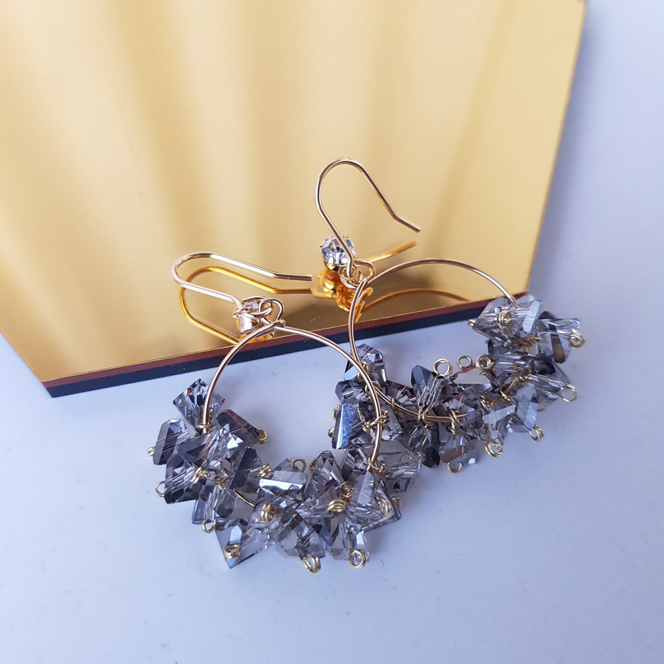 Breeze Swarovski Drop Earrings Woman Look Luxuriou