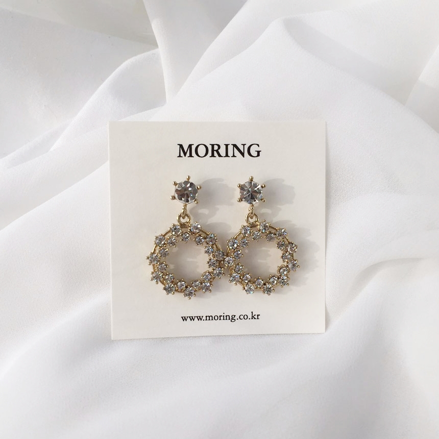 5 kinds of snowflake cubic pearl drop earrings ear