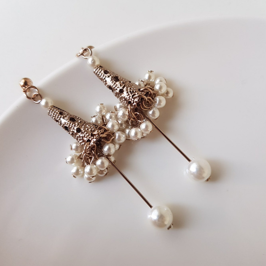 Handmade Crystal Drop Earrings