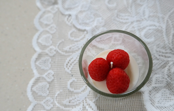 Strawberry Soy Candle Farewell gift cute 5oz house