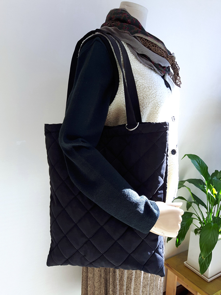 TOTE ECO SHOPPING TRAVEL quilting eco bag back qui