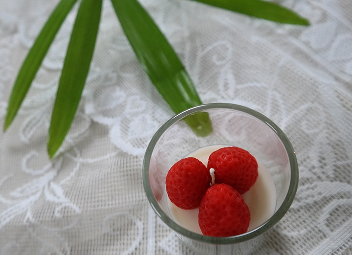 Strawberry Soy Candle Farewell gift cute 5oz house