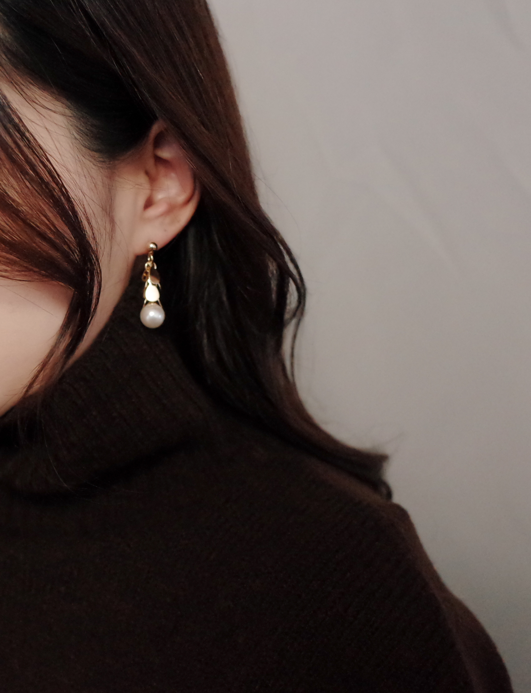 NO.60 Water Drops Saliva Butterfly Pearl Earrings 