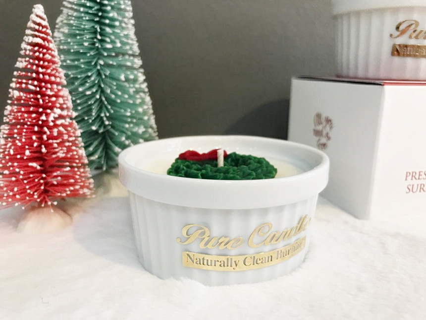 Christmas candle Peony Fragrant gift Winter fragra