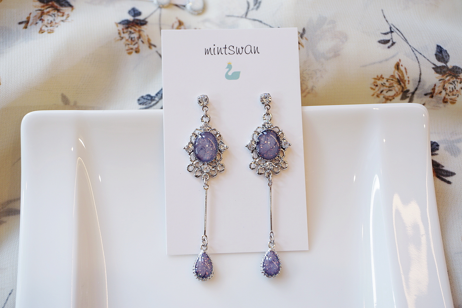 Antique Droplets Gemstone Drop Earrings Twenties W