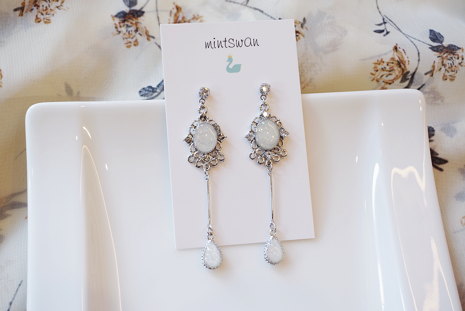 Antique Droplets Gemstone Drop Earrings Twenties W