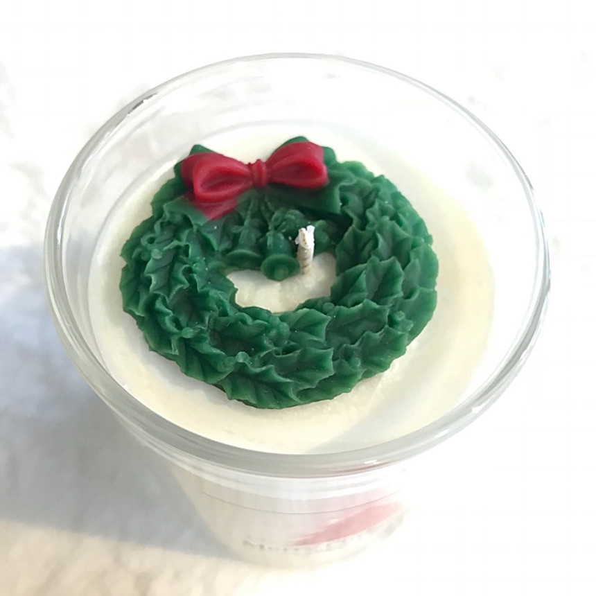 Christmas candle Peony Fragrant gift Winter fragra