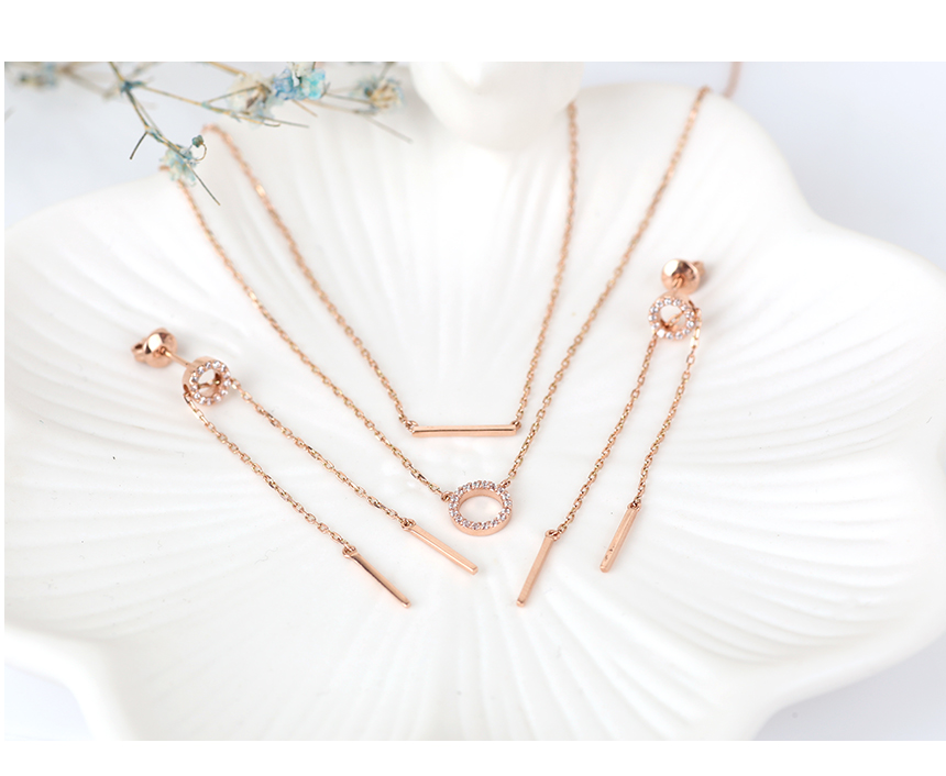 Layered twine 14k necklace 14k stick 14k chain 14k