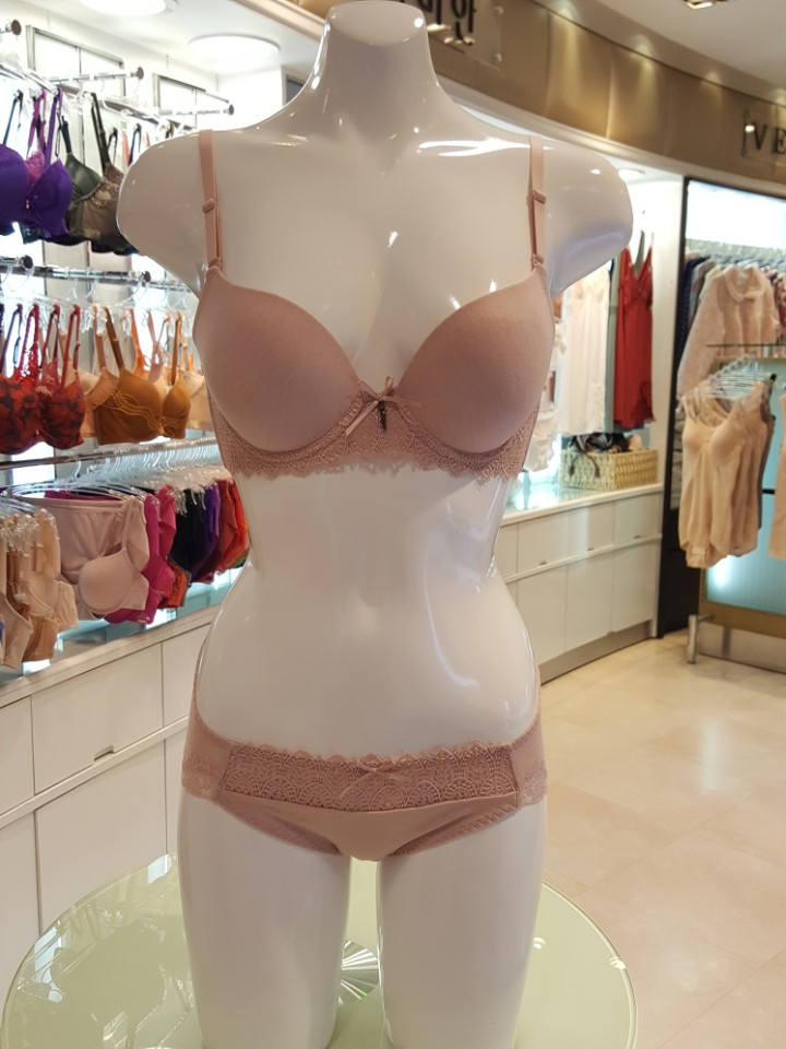 Vivienne Melange embroidery fabric bra panties set