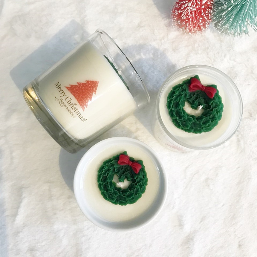 Christmas candle Peony Fragrant gift Winter fragra