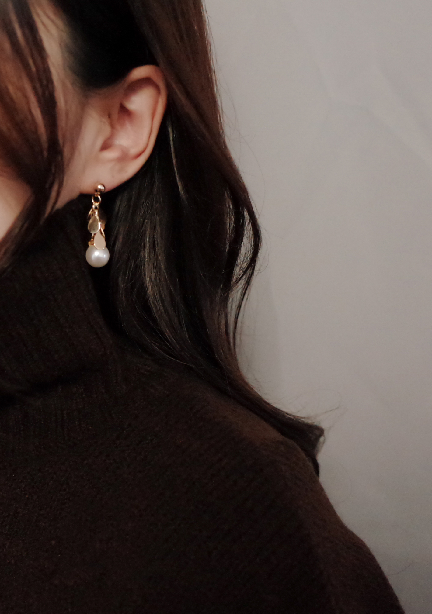 NO.60 Water Drops Saliva Butterfly Pearl Earrings 