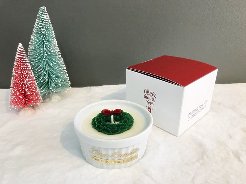 Christmas candle Peony Fragrant gift Winter fragra