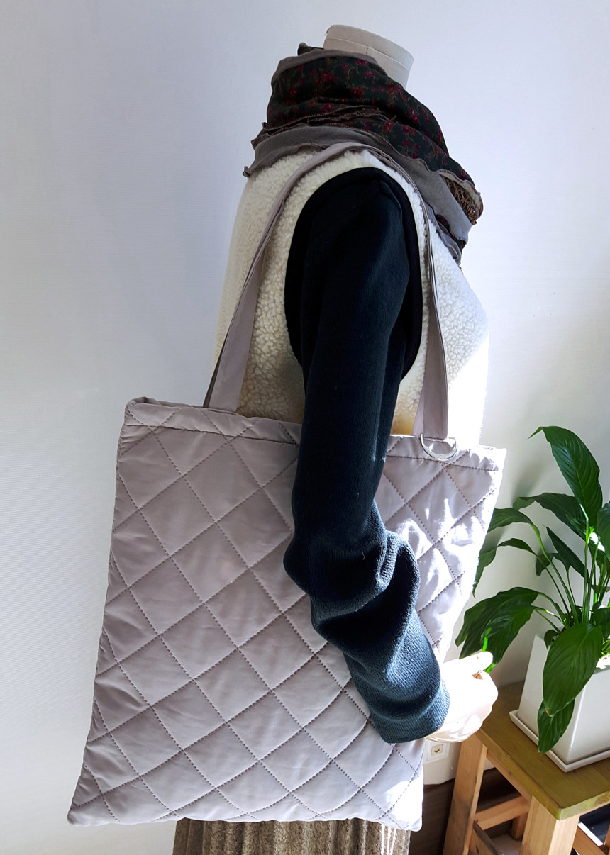 TOTE ECO SHOPPING TRAVEL quilting eco bag back qui