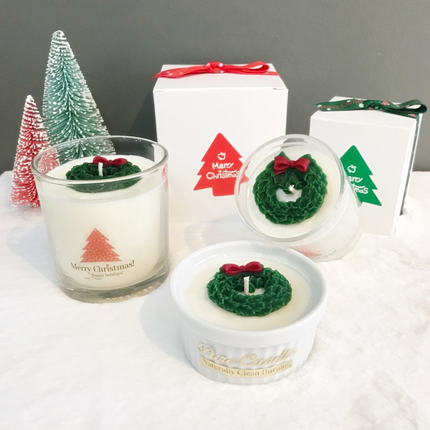 Christmas candle Peony Fragrant gift Winter fragra