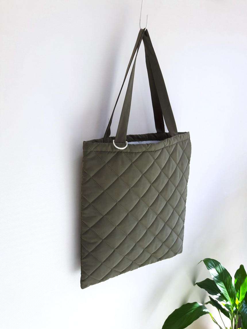 TOTE ECO SHOPPING TRAVEL quilting eco bag back qui