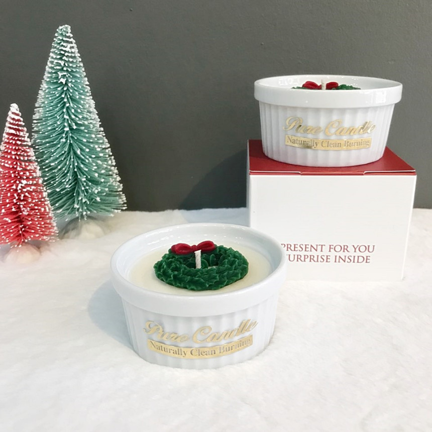 Christmas candle Peony Fragrant gift Winter fragra