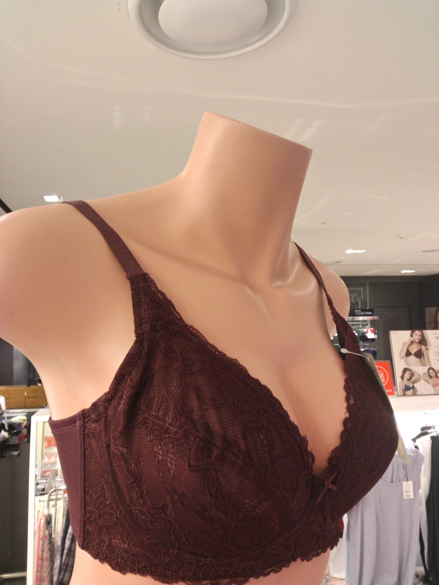 Triumph burgundy mono corrected bra TWB0441