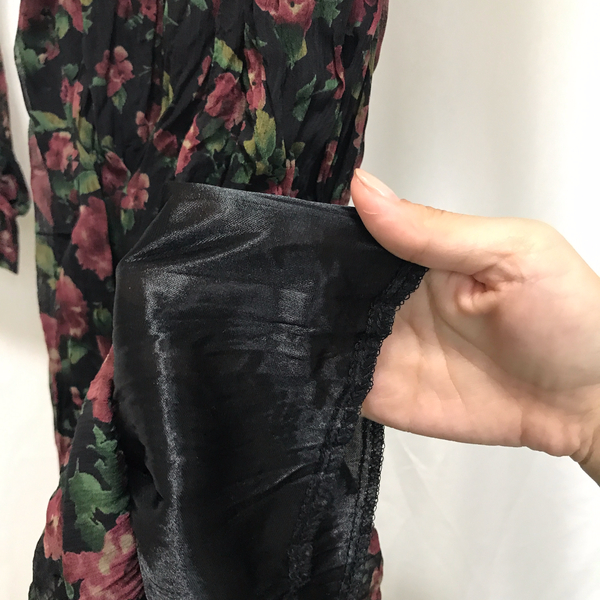 Rose Flower One Piece Chiffon Greetings Party Chri