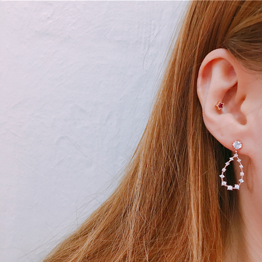 Lacquer Dali Earrings LKJ0970 Women's sense of 