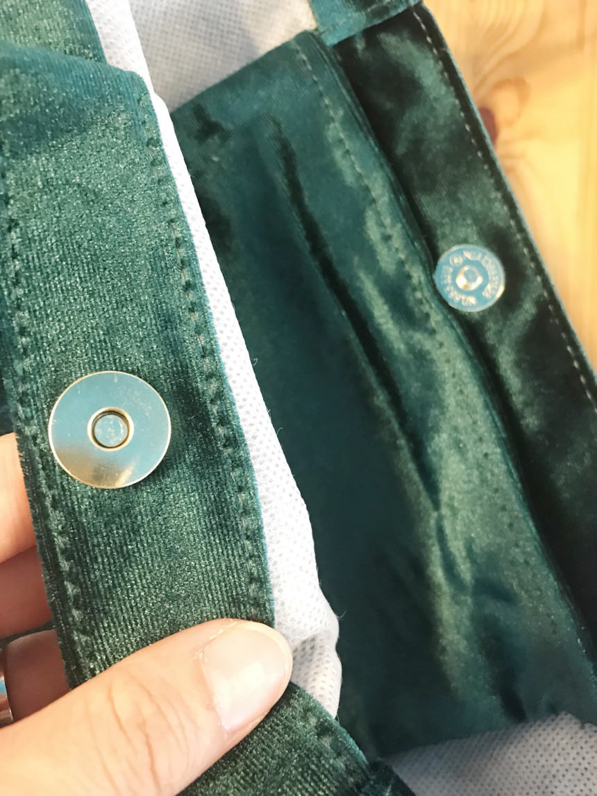 TOTE ECO SHOPPING TRAVEL Christmas Velvet Eco Back