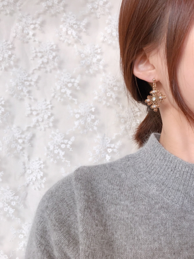 Antique Drop Cross Set Earrings