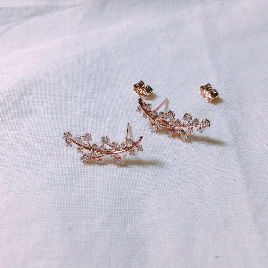 Lucerne Leaf Earrings LKJ0969 Cody Feminine Edge c