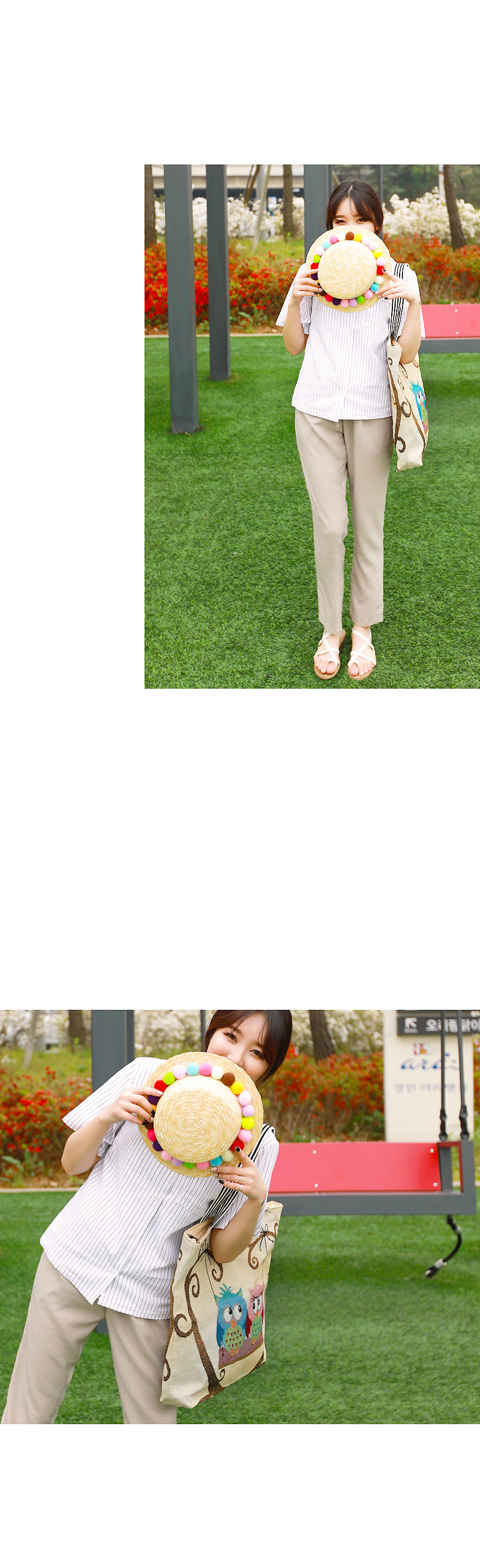 TOTE ECO SHOPPING TRAVEL Couple Owl Eco Bag Embroi