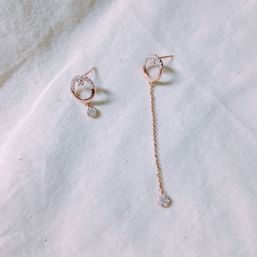 Lukje Circle Earrings Earrings LKJ0981 Women's 