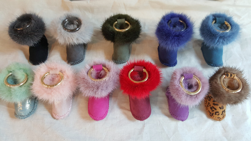 Mink keyring 11 color