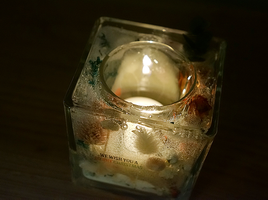 Dried Flower Gel Candle Holder + TITLE 4 WEDDINGS 