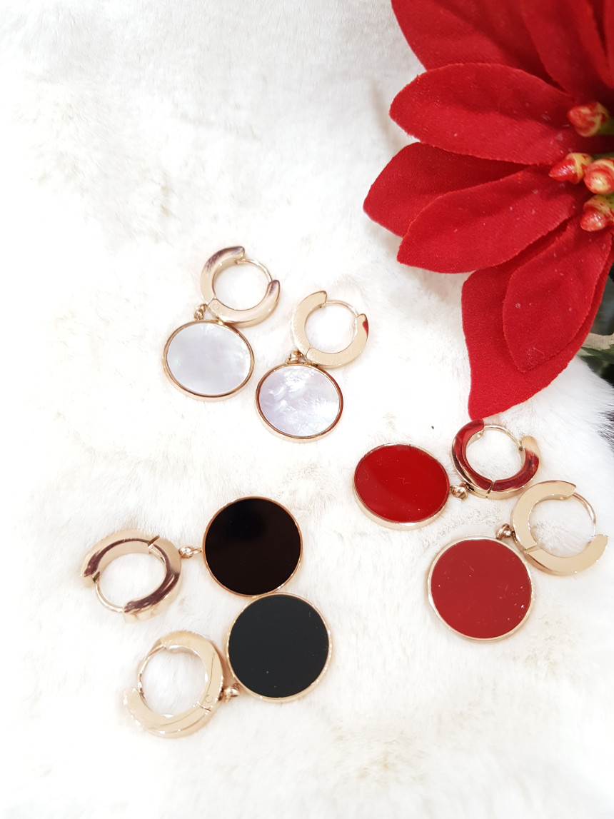 Titanium one-touch daily earrings