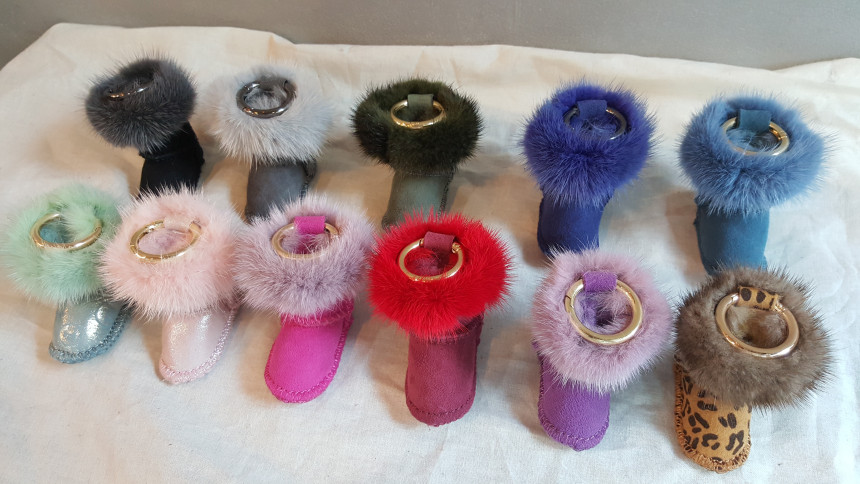 Mink keyring 11 color