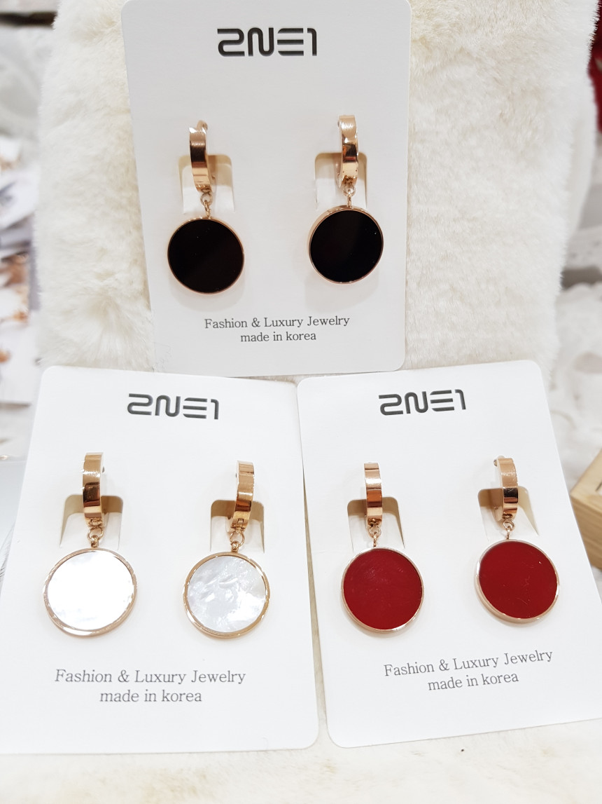 Titanium one-touch daily earrings