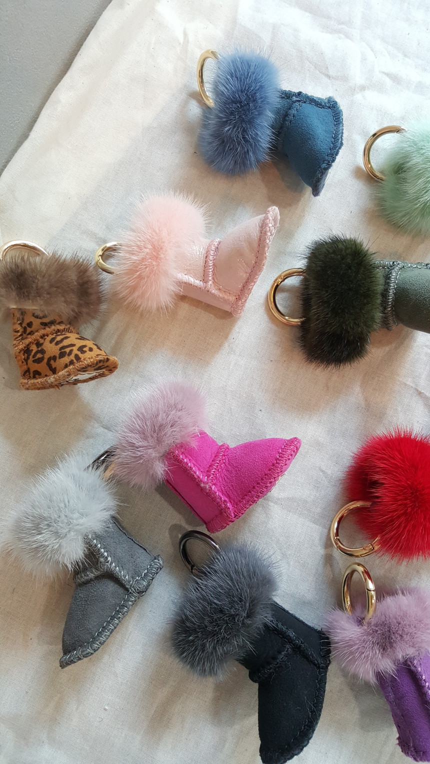 Mink keyring 11 color