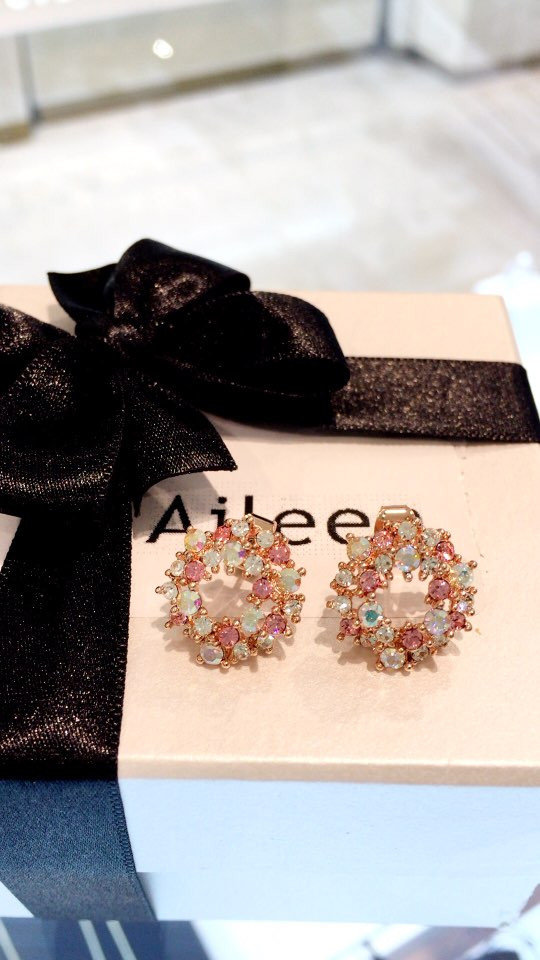 Eyeliner Angel Flower Earrings AJBE2369