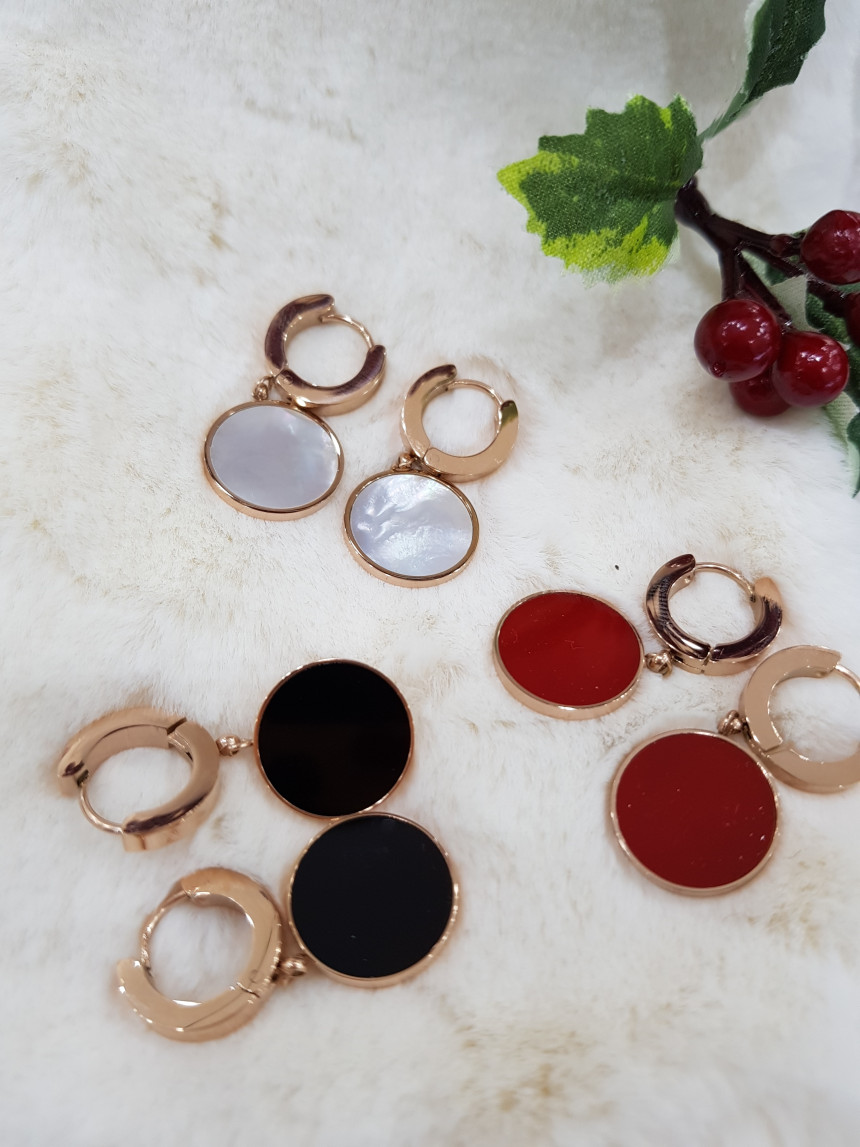 Titanium one-touch daily earrings