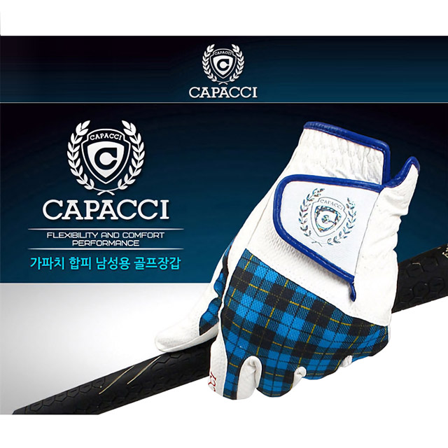 가파치 합피 남성용 왼손 골프장갑 남성 왼손용 화이트블루 - 상세 이미지 2