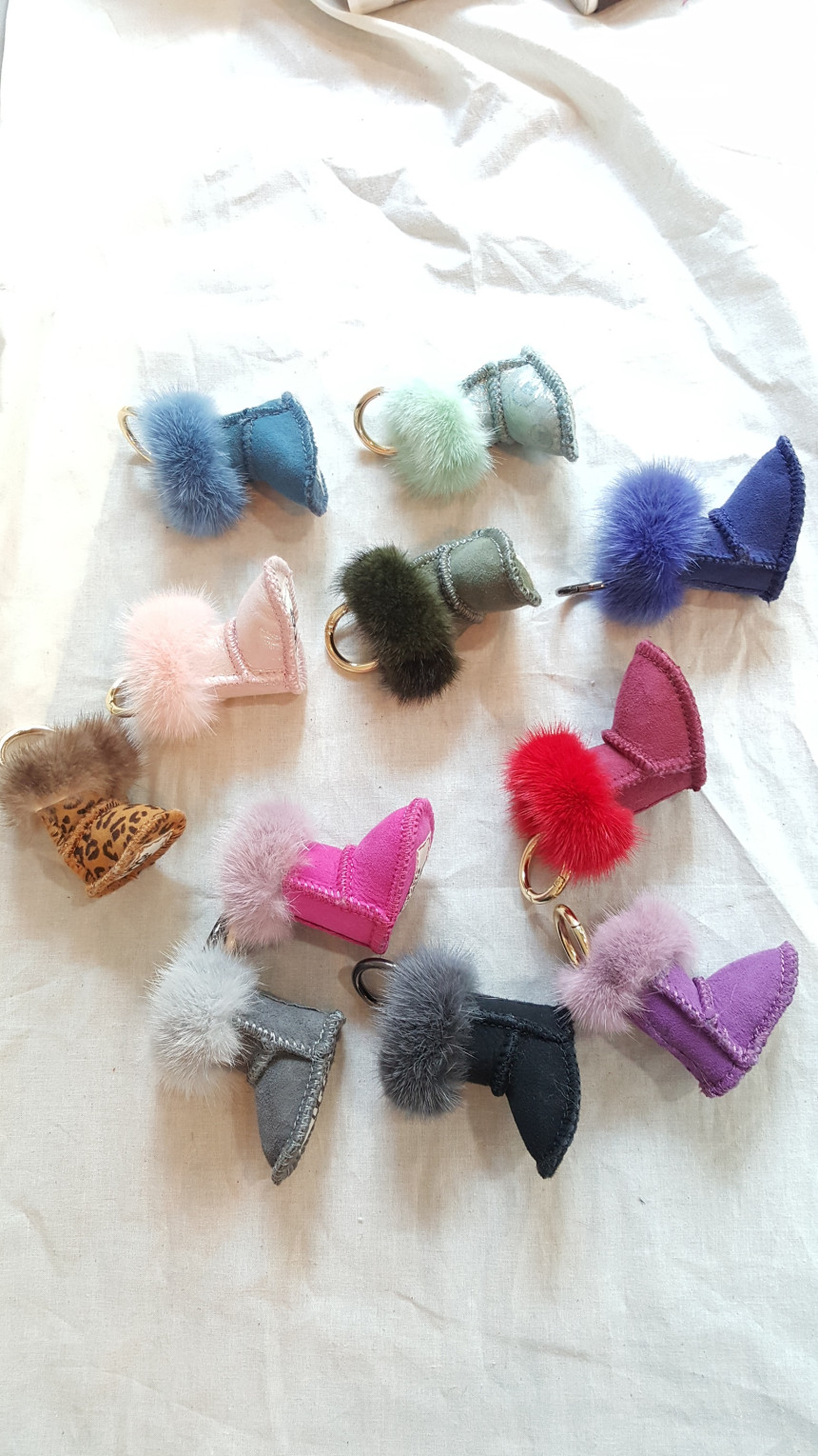 Mink keyring 11 color